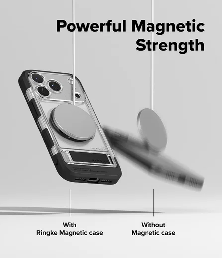 Ringke UX Magnetic Apple iPhone 17 Pro Max Hoesje MagSafe Transparant afbeelding 3