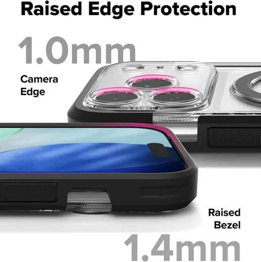 Ringke UX Magnetic Apple iPhone 17 Pro Max Hoesje MagSafe Transparant afbeelding 6