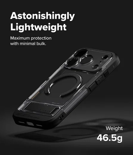 Ringke UX Magnetic Apple iPhone 17 Pro Max Hoesje MagSafe Smoke Zwart afbeelding 2