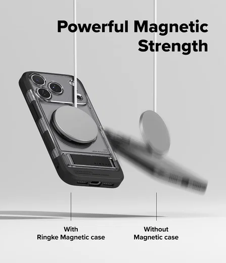 Ringke UX Magnetic Apple iPhone 17 Pro Max Hoesje MagSafe Smoke Zwart afbeelding 9