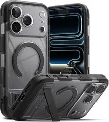 Ringke UX Magnetic Apple iPhone 17 Pro Max Hoesje MagSafe Smoke Zwart afbeelding
