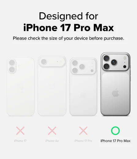Ringke UX Magnetic Apple iPhone 17 Pro Max Hoesje MagSafe Smoke Zwart afbeelding 6