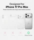 Ringke UX Magnetic Apple iPhone 17 Pro Max Hoesje MagSafe Smoke Zwart afbeelding 6