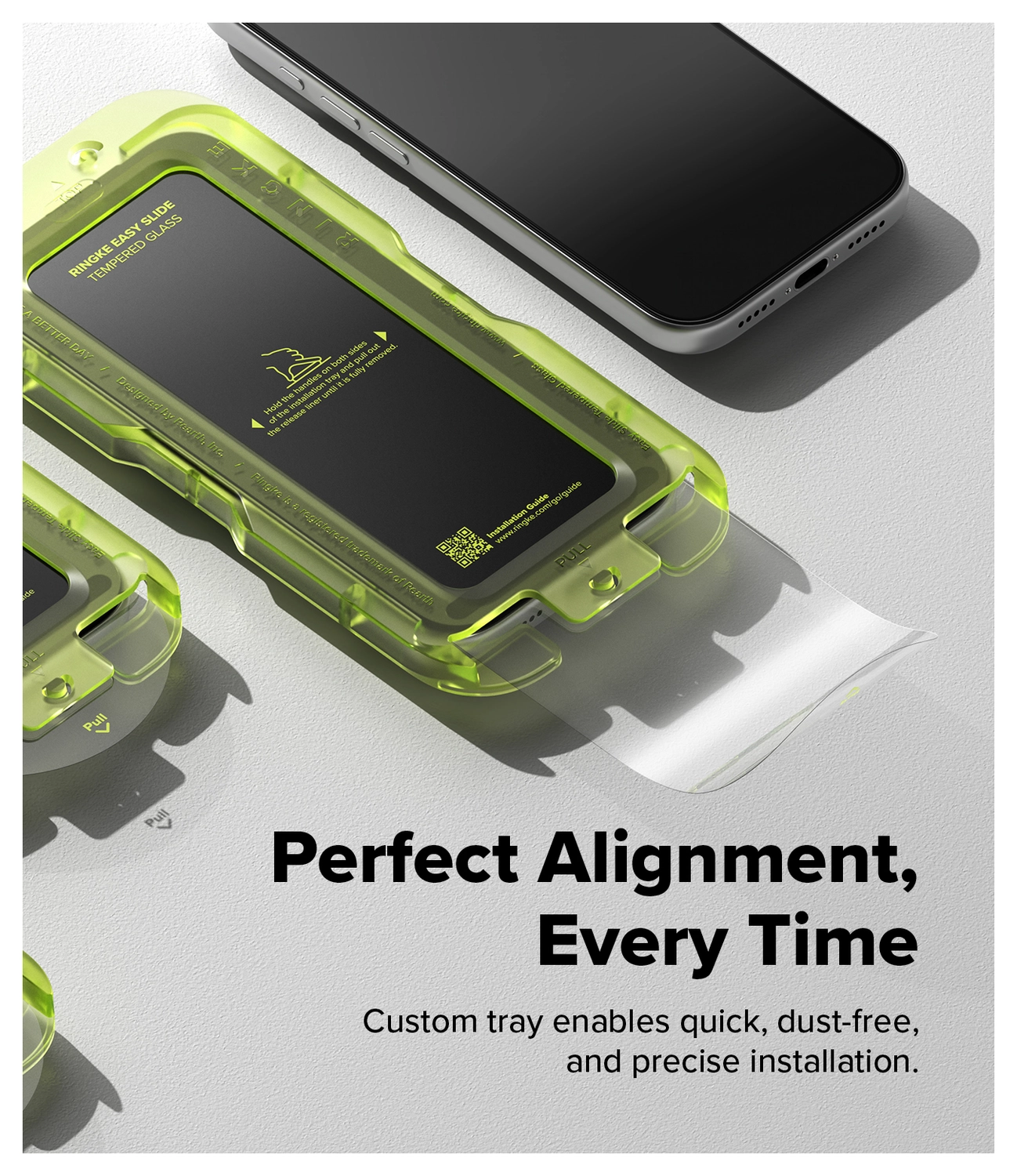 Ringke Easy Slide iPhone 17 Pro Max Screen Protector met Jig 2-Pack afbeelding 4