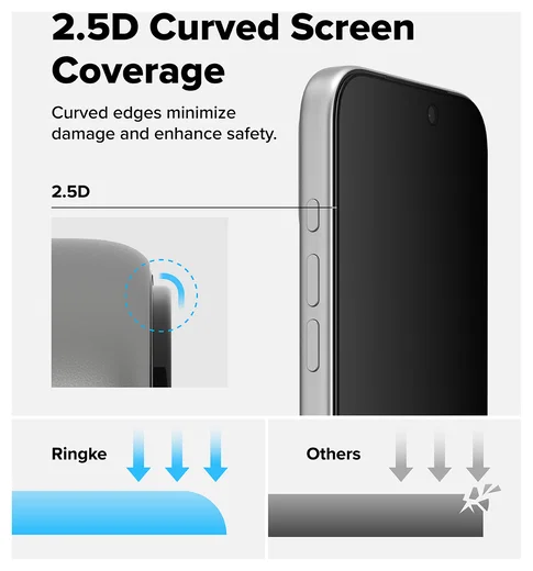 Ringke Easy Slide Privacy Glass iPhone 17 Pro Max Screen Protector Jig 2-Pack afbeelding 13