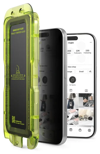 Ringke Easy Slide Privacy Glass iPhone 17 Pro Max Screen Protector Jig 2-Pack afbeelding 2