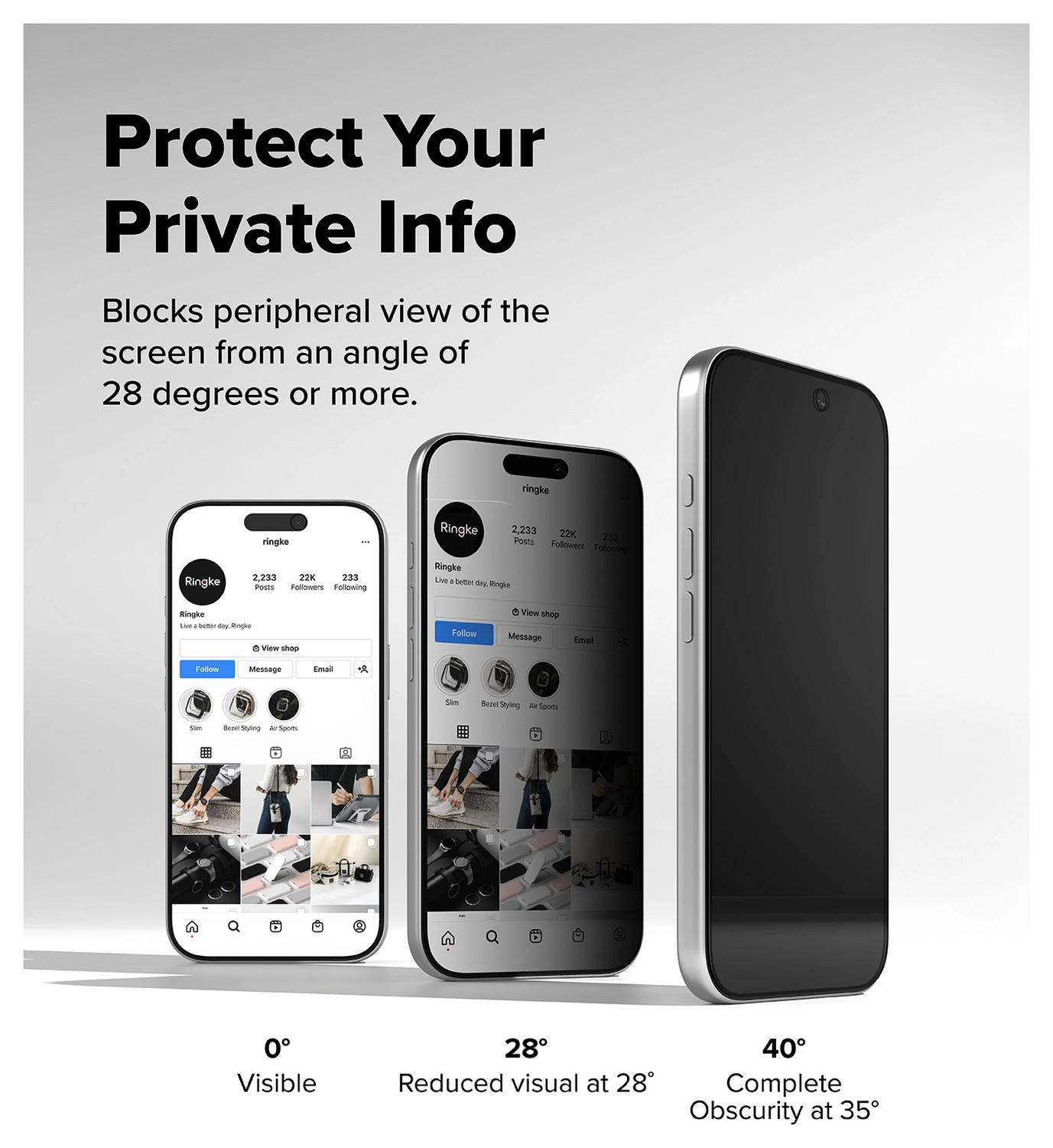 Ringke Easy Slide Privacy Glass iPhone 17 Pro Max Screen Protector Jig 2-Pack afbeelding 5
