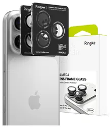 Ringke Frame Glass iPhone 17 Pro / 17 Pro Max Camera Protector (2-Pack) afbeelding