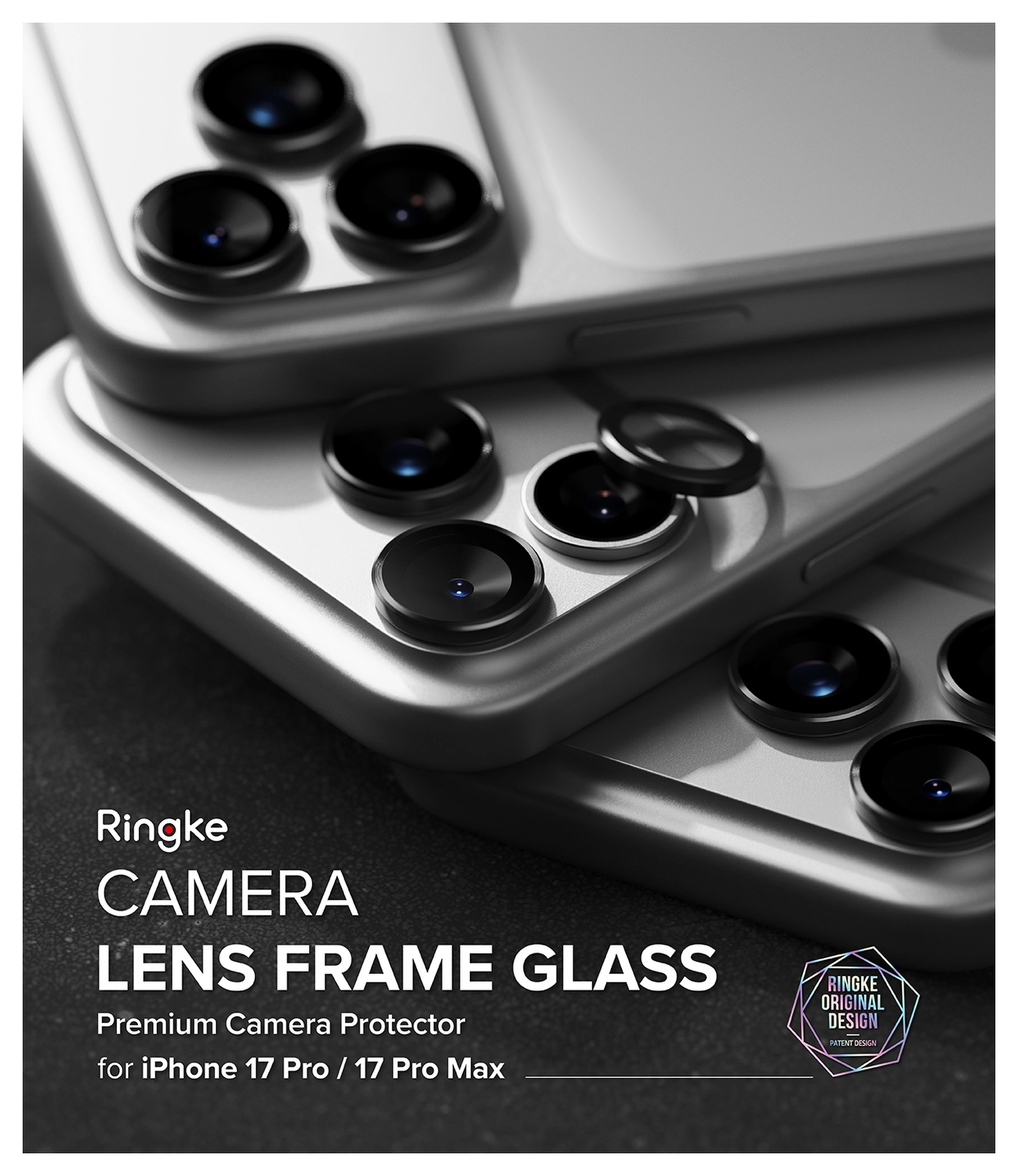Ringke Frame Glass iPhone 17 Pro / 17 Pro Max Camera Protector (2-Pack) afbeelding 10