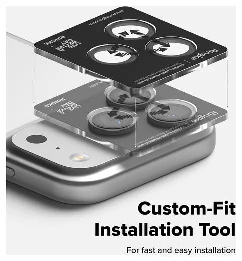 Ringke Frame Glass iPhone 17 Pro / 17 Pro Max Camera Protector (2-Pack) afbeelding 4