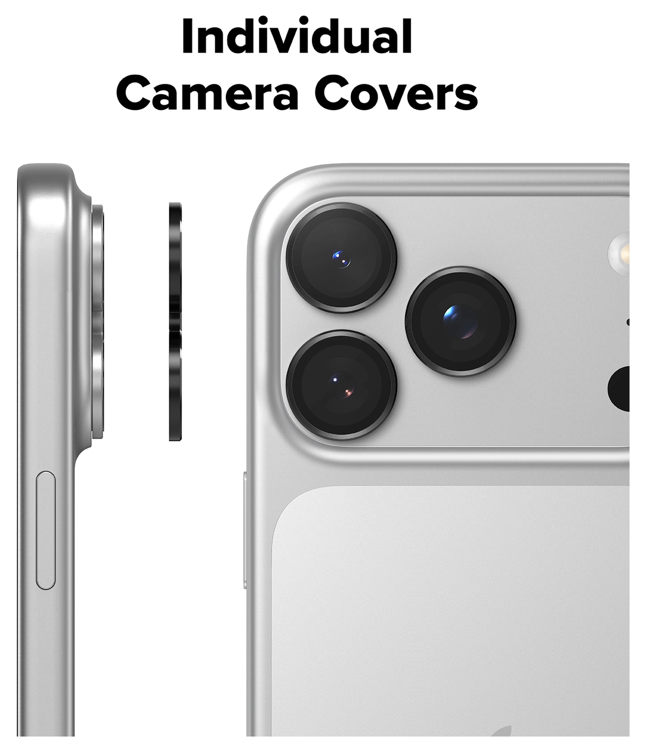 Ringke Frame Glass iPhone 17 Pro / 17 Pro Max Camera Protector (2-Pack) afbeelding 6