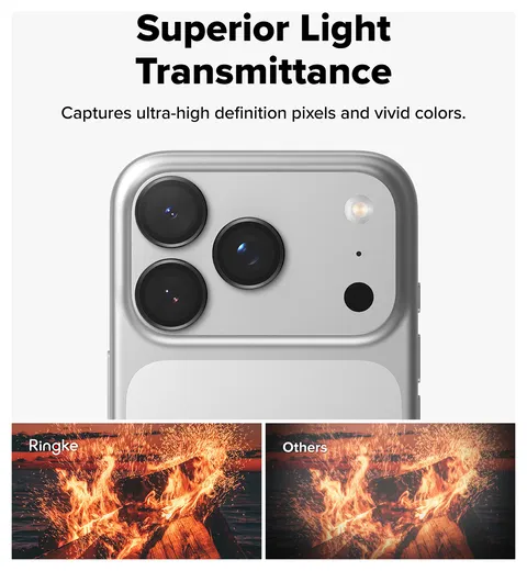 Ringke Frame Glass iPhone 17 Pro / 17 Pro Max Camera Protector (2-Pack) afbeelding 8