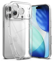 Ringke Air iPhone 17 Pro Hoesje Flexibel TPU Back Cover Transparant afbeelding