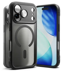 Ringke Fusion Bold Magnetic Apple iPhone 17 Pro Hoesje MagSafe Matte Zwart afbeelding