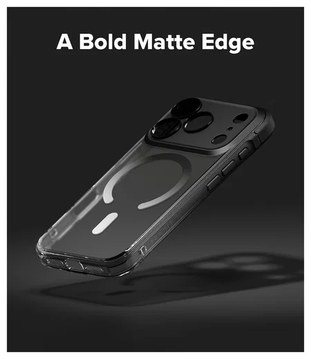Ringke Fusion Bold Magnetic Apple iPhone 17 Pro Hoesje MagSafe Matte Zwart afbeelding 6