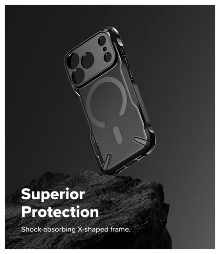 Ringke Fusion X Magnetic Apple iPhone 17 Pro Hoesje MagSafe Zwart afbeelding 4