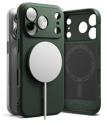 Ringke Onyx Magnetic Apple iPhone 17 Pro Hoesje MagSafe Groen afbeelding 1