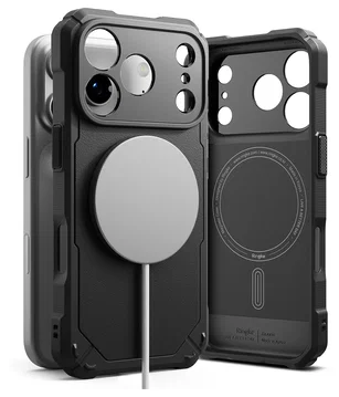 Ringke Rugged Gear Magnetic Apple iPhone 17 Pro Hoesje MagSafe Zwart