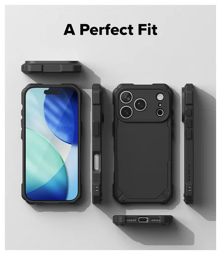 Ringke Rugged Gear Magnetic Apple iPhone 17 Pro Hoesje MagSafe Zwart afbeelding 11