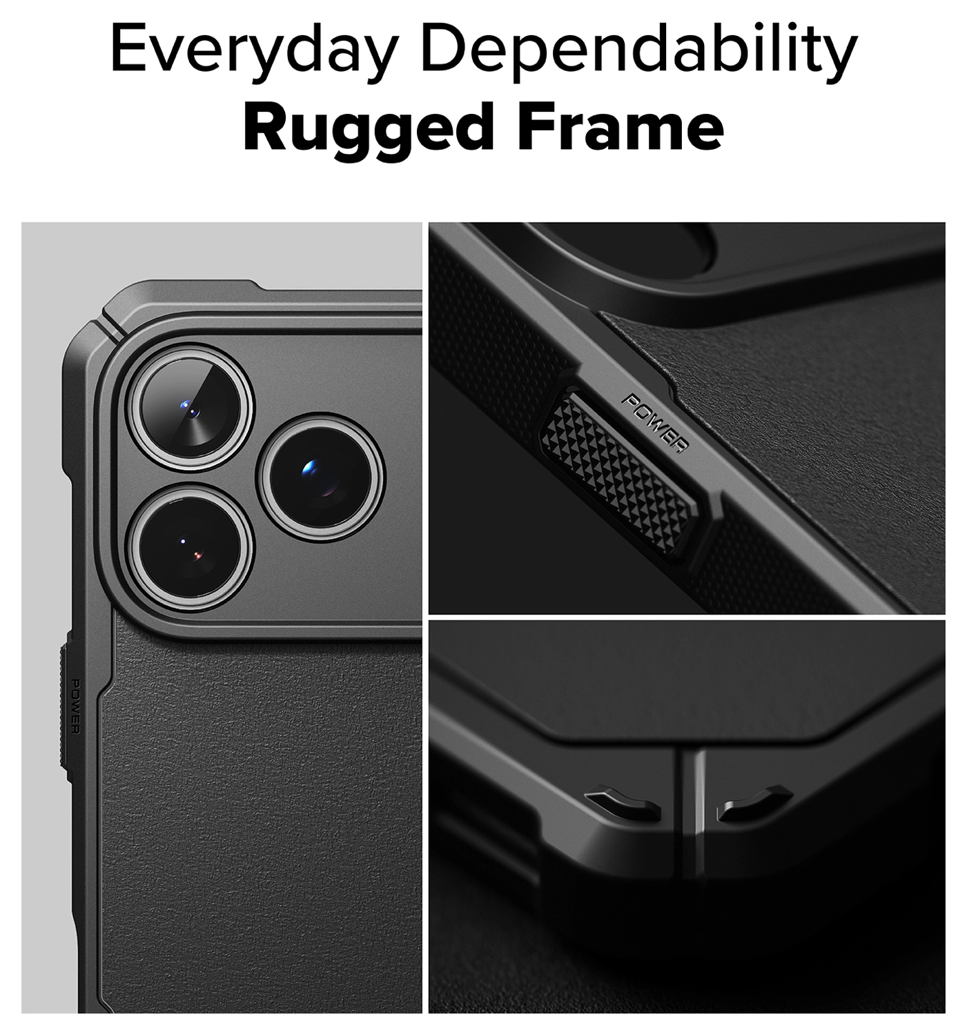 Ringke Rugged Gear Magnetic Apple iPhone 17 Pro Hoesje MagSafe Zwart afbeelding 4