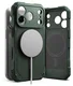 Ringke Rugged Gear Magnetic Apple iPhone 17 Pro Hoesje MagSafe Back Cover Groen afbeelding 1