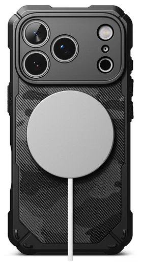 Ringke Rugged Gear Magnetic Apple iPhone 17 Pro Hoesje MagSafe Camo Zwart afbeelding 12