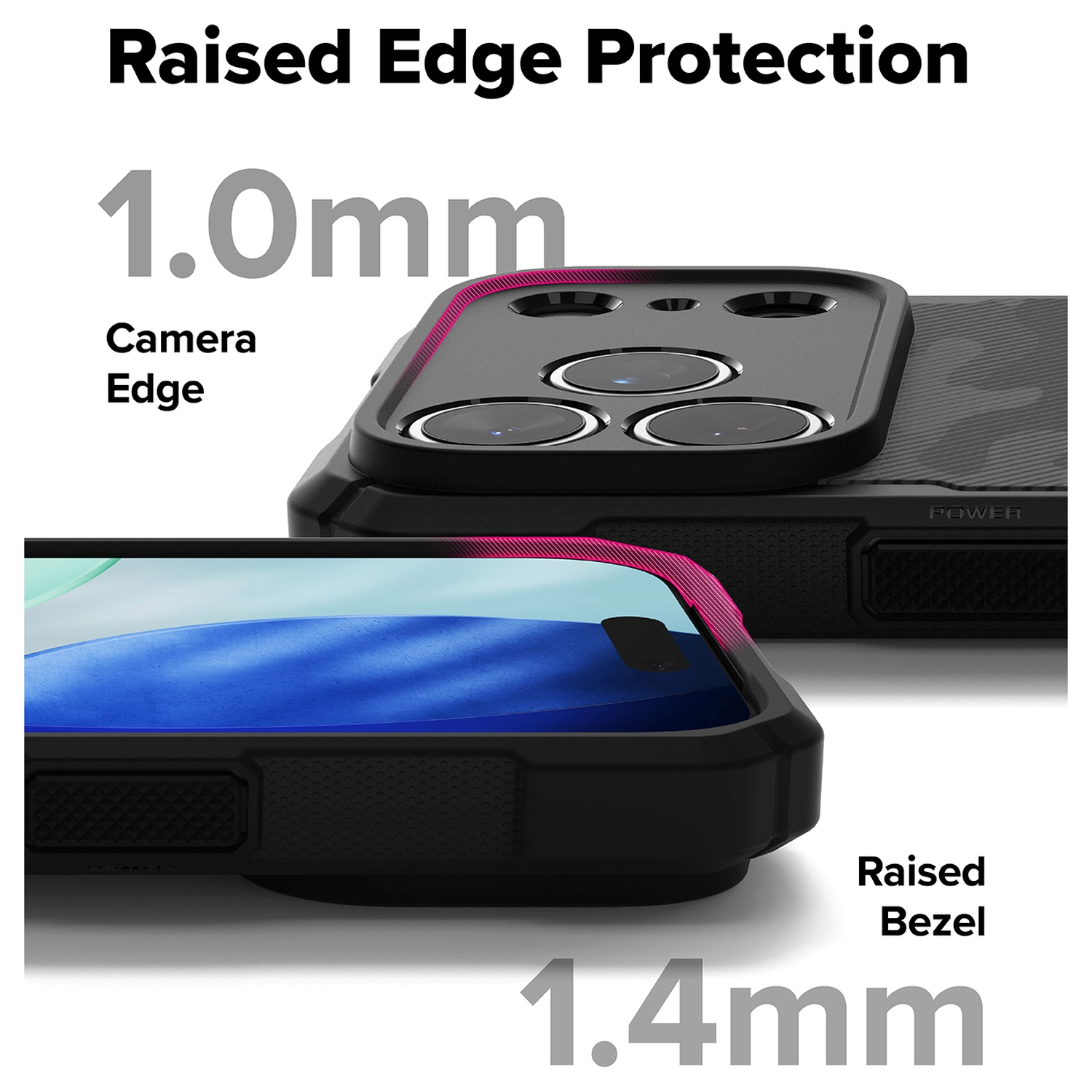 Ringke Rugged Gear Magnetic Apple iPhone 17 Pro Hoesje MagSafe Camo Zwart afbeelding 9