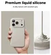 Ringke Silicone Magnetic Apple iPhone 17 Pro Hoesje MagSafe Back Cover Beige afbeelding 4