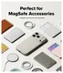 Ringke Silicone Magnetic Apple iPhone 17 Pro Hoesje MagSafe Back Cover Beige afbeelding 6