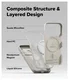 Ringke Silicone Magnetic Apple iPhone 17 Pro Hoesje MagSafe Back Cover Beige afbeelding 8