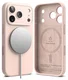 Ringke Silicone Magnetic Apple iPhone 17 Pro Hoesje MagSafe Back Cover Roze afbeelding 2