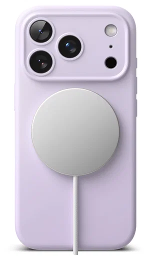 Ringke Silicone Magnetic Apple iPhone 17 Pro Hoesje MagSafe Back Cover Paars afbeelding 12
