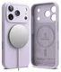 Ringke Silicone Magnetic Apple iPhone 17 Pro Hoesje MagSafe Back Cover Paars afbeelding 2