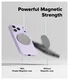 Ringke Silicone Magnetic Apple iPhone 17 Pro Hoesje MagSafe Back Cover Paars afbeelding 7