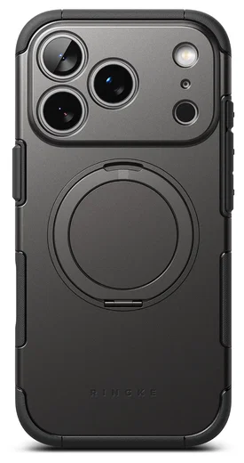 Ringke Alles iPhone 17 Pro Hoesje 360° MagSafe Standaard Gunmetal afbeelding 13