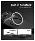 Ringke Alles iPhone 17 Pro Hoesje 360° MagSafe Standaard Gunmetal afbeelding 5