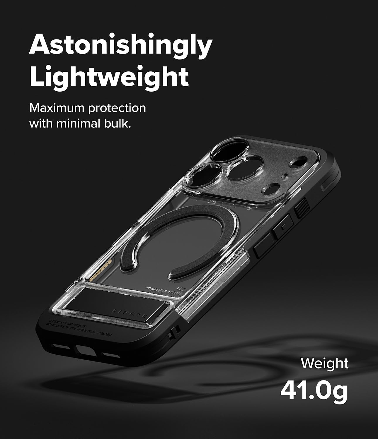 Ringke UX Magnetic Apple iPhone 17 Pro Hoesje MagSafe Transparant afbeelding 2