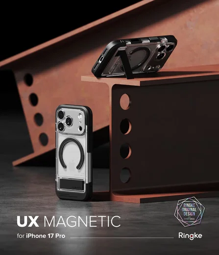 Ringke UX Magnetic Apple iPhone 17 Pro Hoesje MagSafe Transparant afbeelding 4