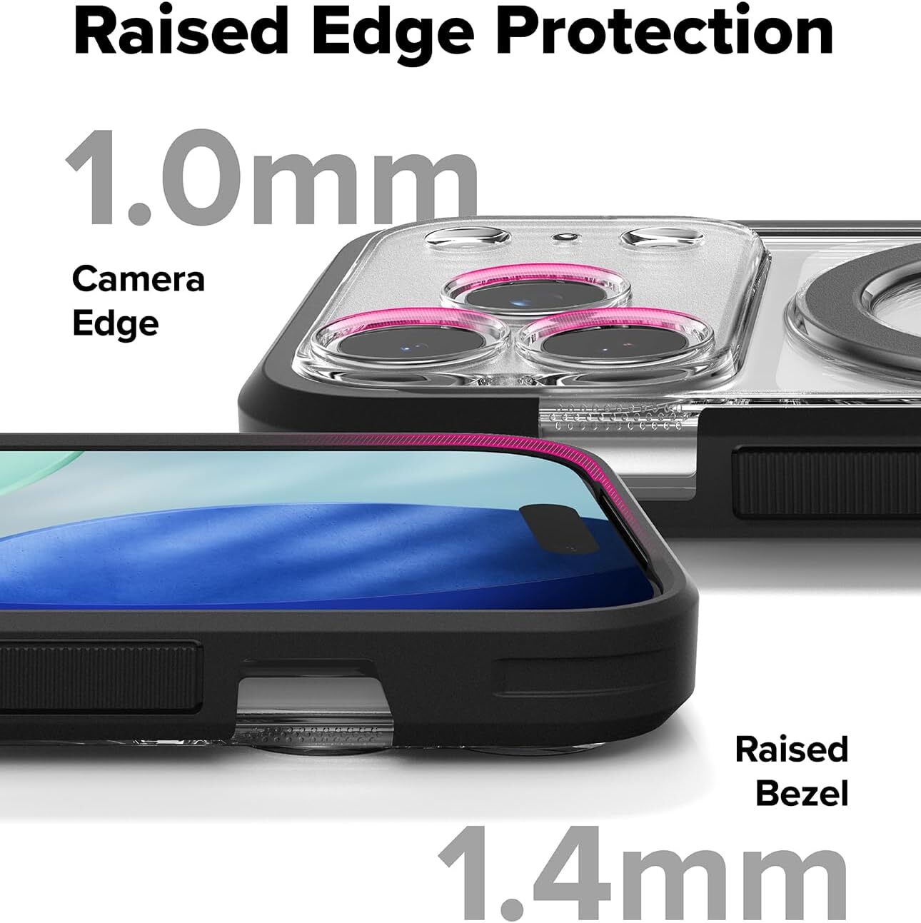 Ringke UX Magnetic Apple iPhone 17 Pro Hoesje MagSafe Transparant afbeelding 3