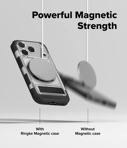 Ringke UX Magnetic Apple iPhone 17 Pro Hoesje MagSafe Transparant afbeelding 7