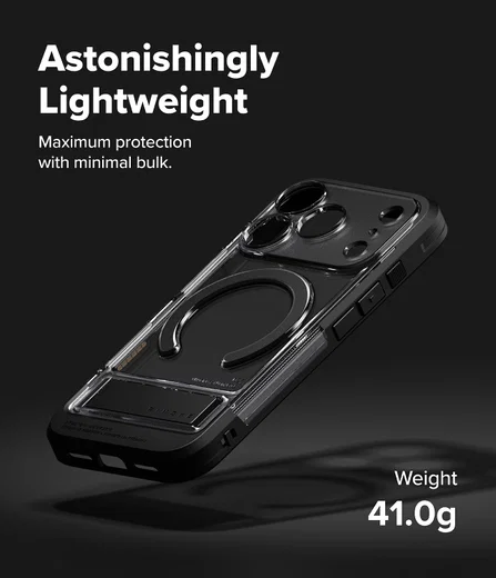 Ringke UX Magnetic Apple iPhone 17 Pro Hoesje MagSafe Smoke Zwart afbeelding 2