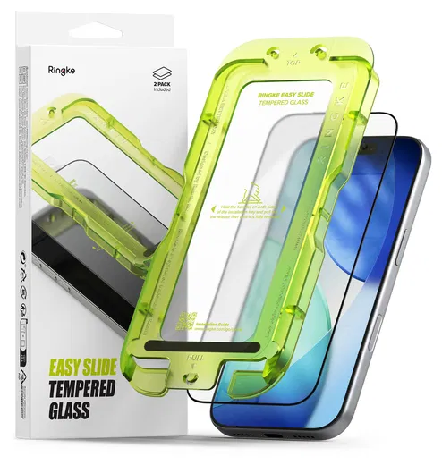 Ringke Easy Slide iPhone 17 Pro Screen Protector met Jig 2-Pack afbeelding 1