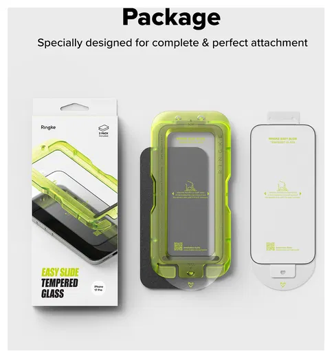 Ringke Easy Slide iPhone 17 Pro Screen Protector met Jig 2-Pack afbeelding 14
