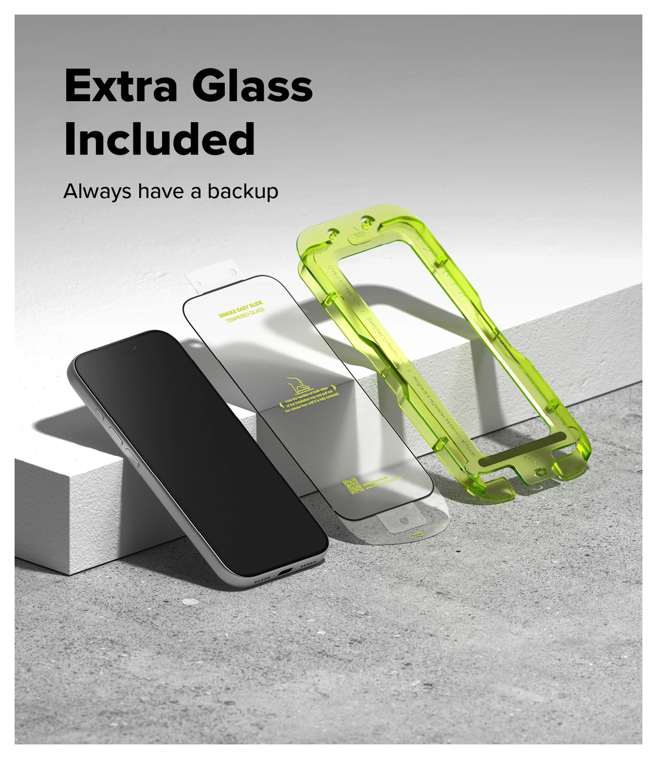 Ringke Easy Slide iPhone 17 Pro Screen Protector met Jig 2-Pack afbeelding 7