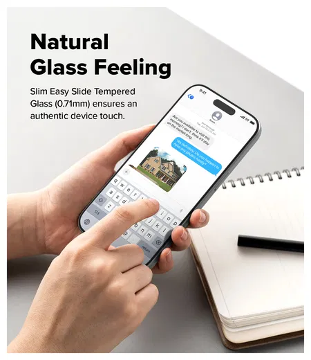 Ringke Easy Slide iPhone 17 Pro Screen Protector met Jig 2-Pack afbeelding 9