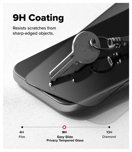 Ringke Easy Slide Privacy Glass iPhone 17 Pro Screen Protector Jig 2-Pack afbeelding 10