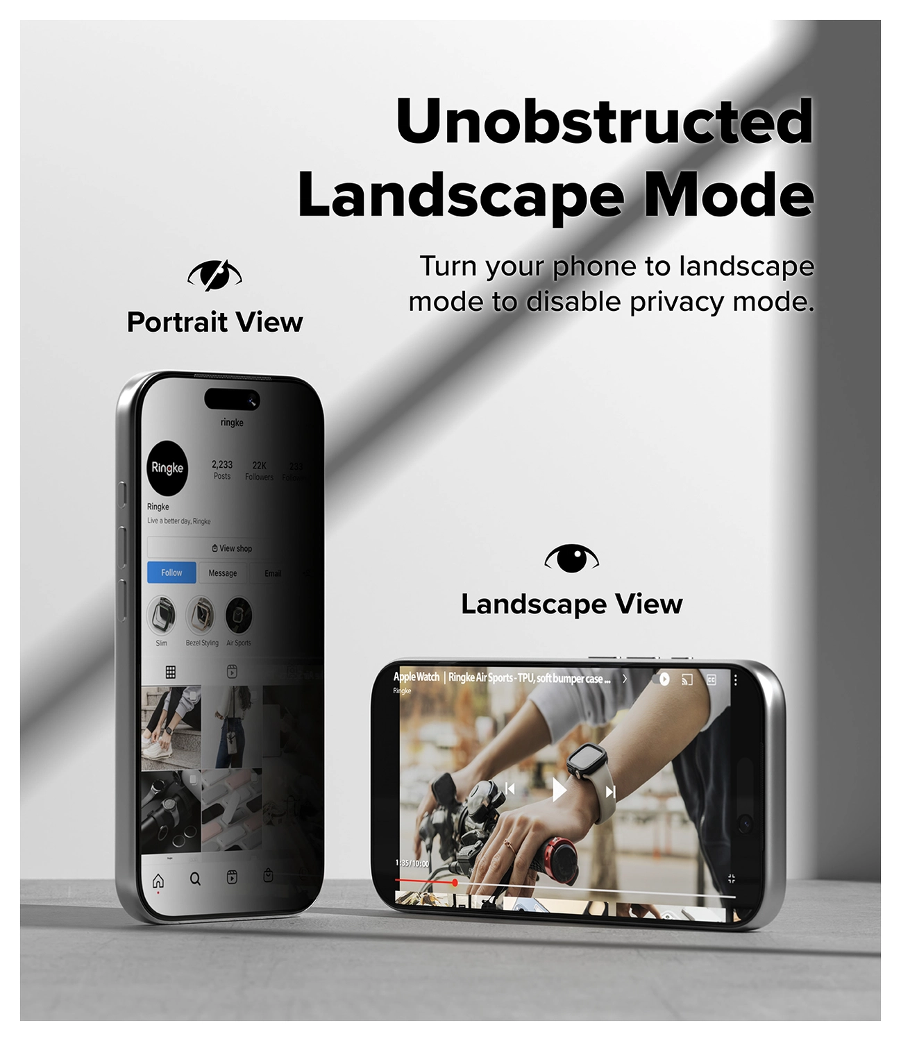 Ringke Easy Slide Privacy Glass iPhone 17 Pro Screen Protector Jig 2-Pack afbeelding 8