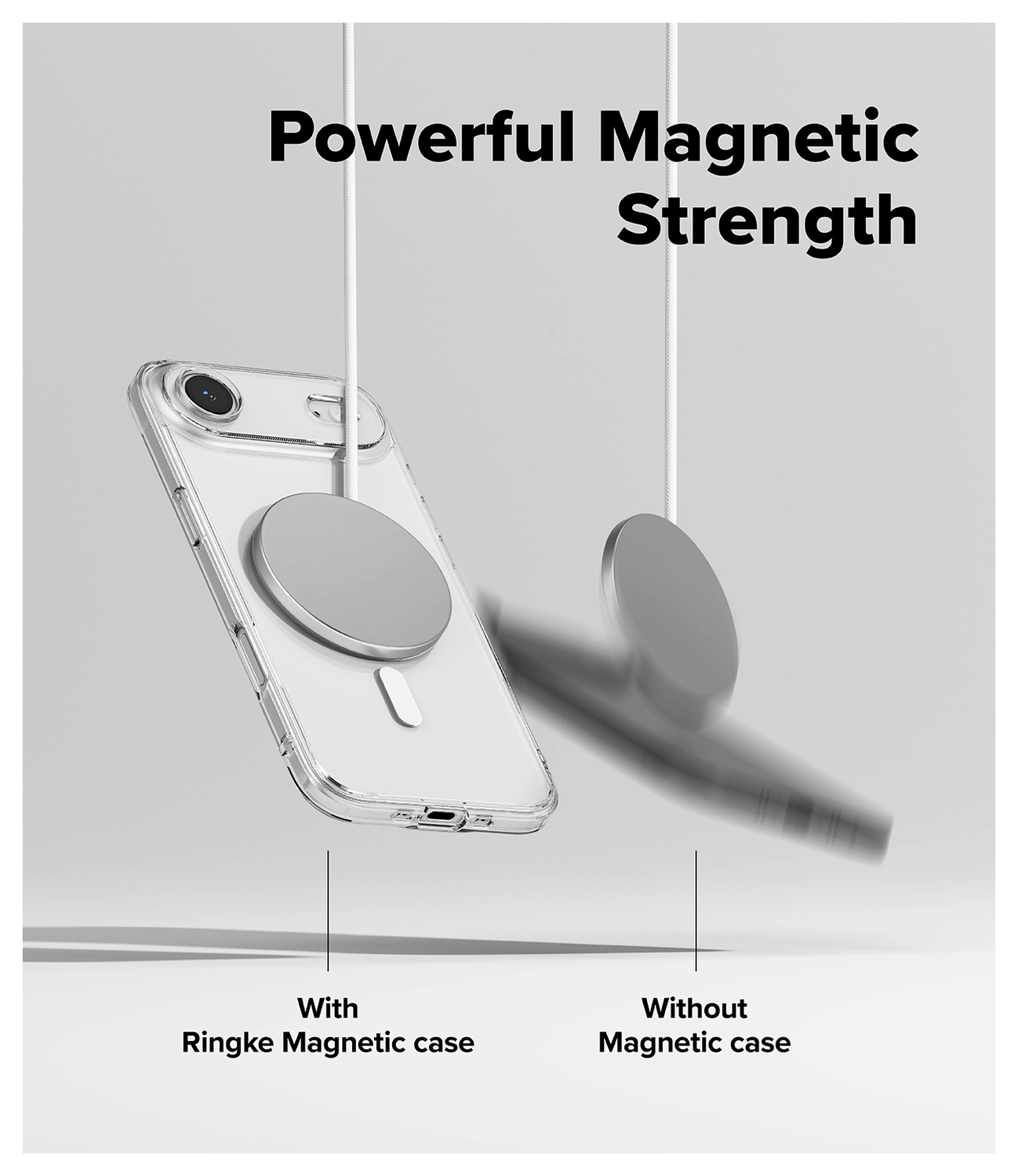 Ringke Fusion Magnetic Apple iPhone Air Hoesje MagSafe Transparant afbeelding 4