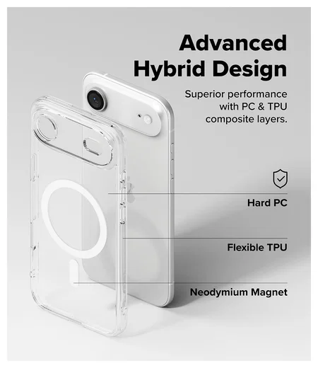 Ringke Fusion Magnetic Apple iPhone Air Hoesje MagSafe Transparant afbeelding 6