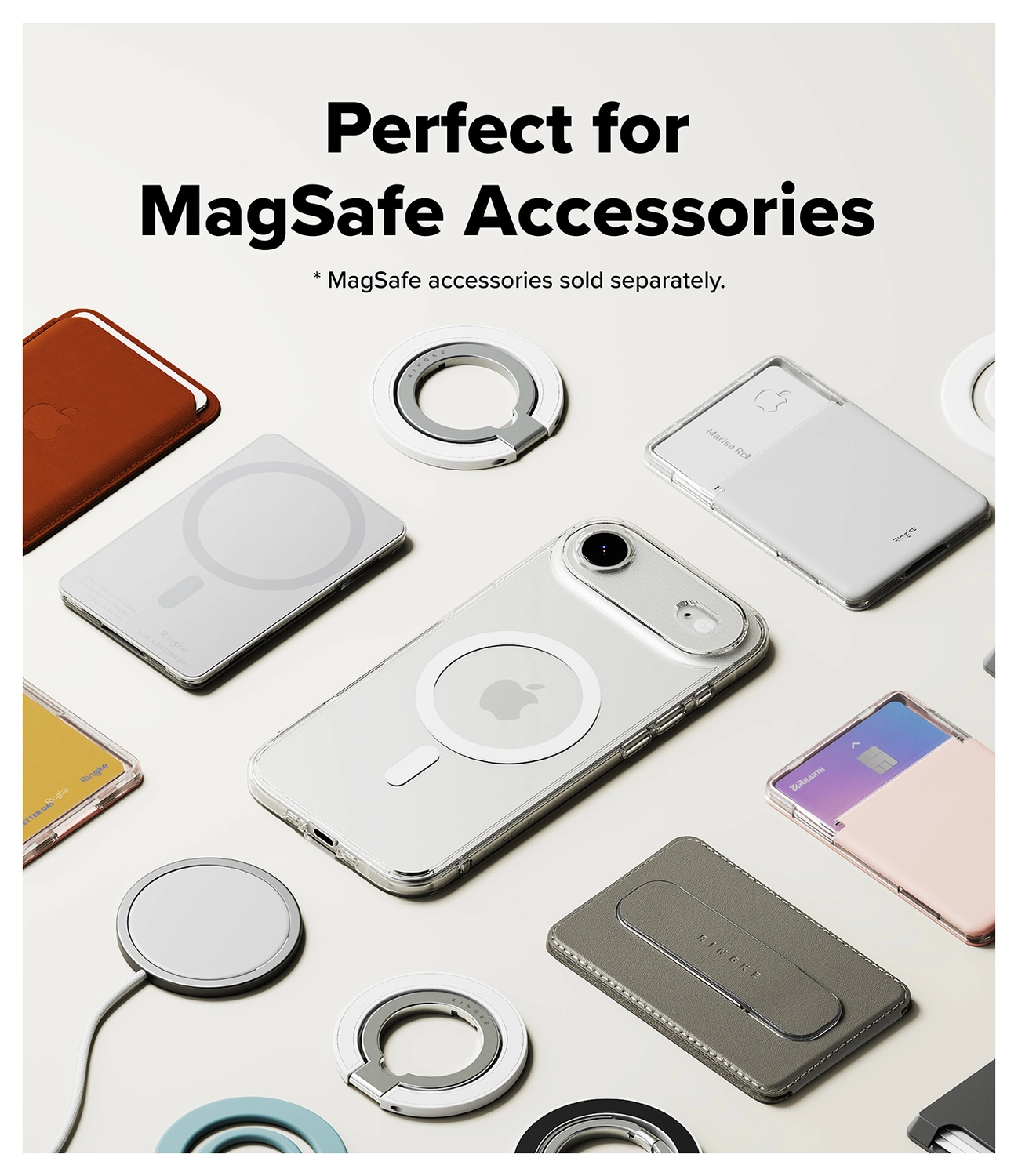 Ringke Fusion Magnetic Apple iPhone Air Hoesje MagSafe Transparant afbeelding 9